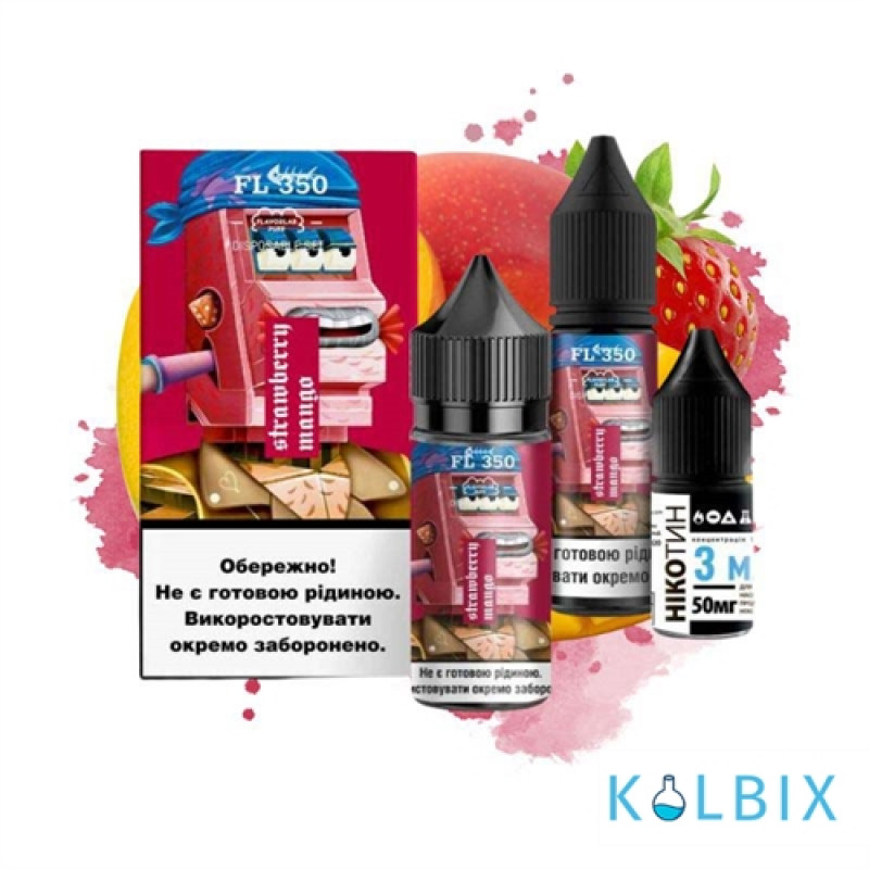 Набор для самозамесаFL350 Salt 30 мл 50 мг со вкусом клубники и манго