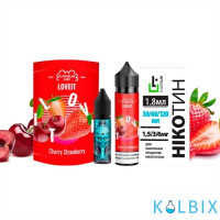 Набор для самозамеса Flavorlab Love it 60 мл 6 мг со вкусом вишни и клубники