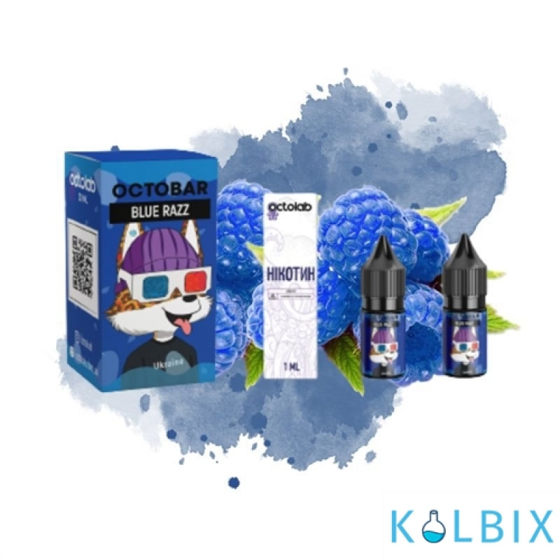 Набор для самозамеса Octo Bar NFT Salt 10 мл 50 мг со вкусом синей малины