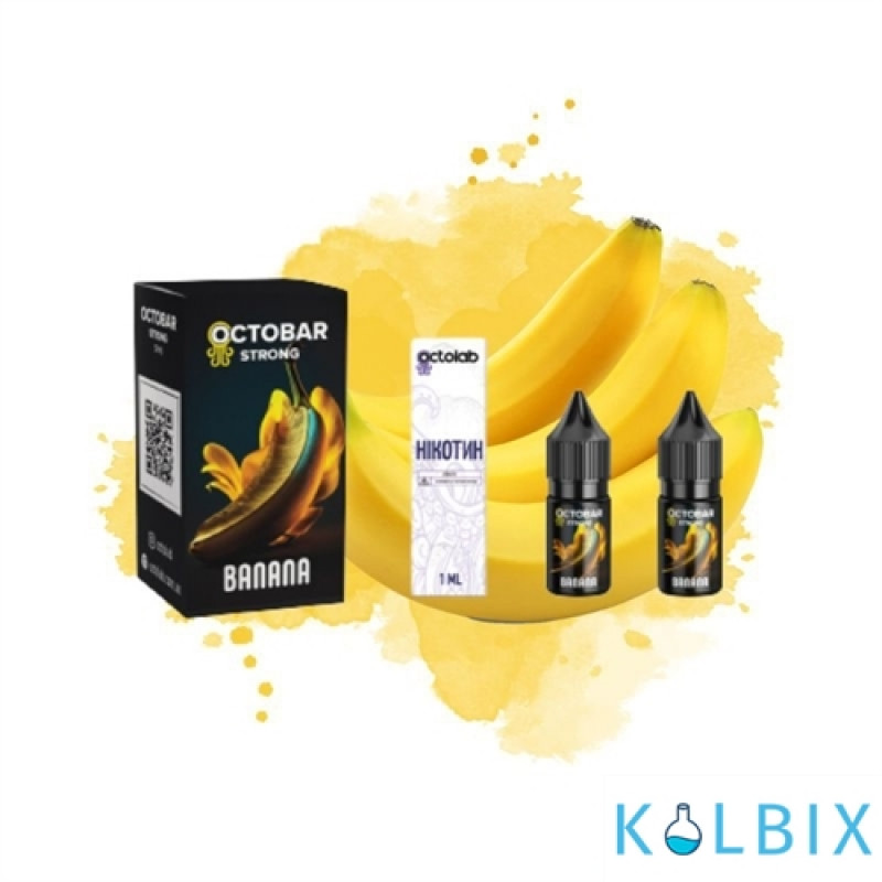 Набор для самозамеса OctoBar Strong 10 мл 50 мг со вкусом банана
