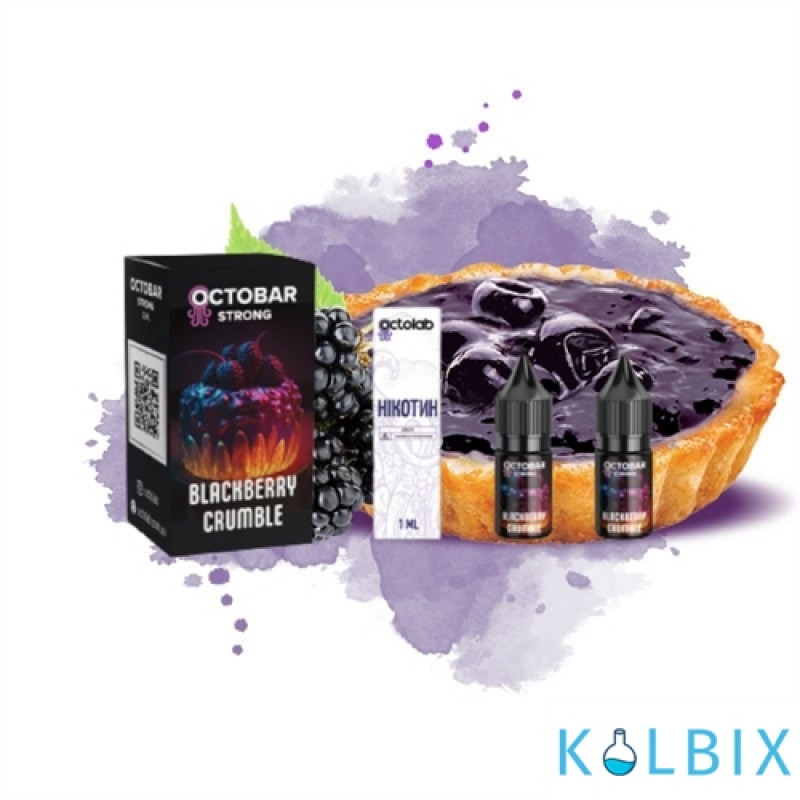 Набор для самозамеса OctoBar Strong 10 мл 50 мг со вкусом ежевичного пирога