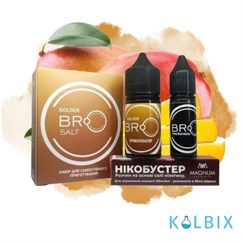 Набор для самозамеса Bro Salt 30 мл 25 мг со вкусом манго
