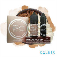 Набір для самозамісу Bro Salt 30 мл 25 мг зі смаком тютюну та крему