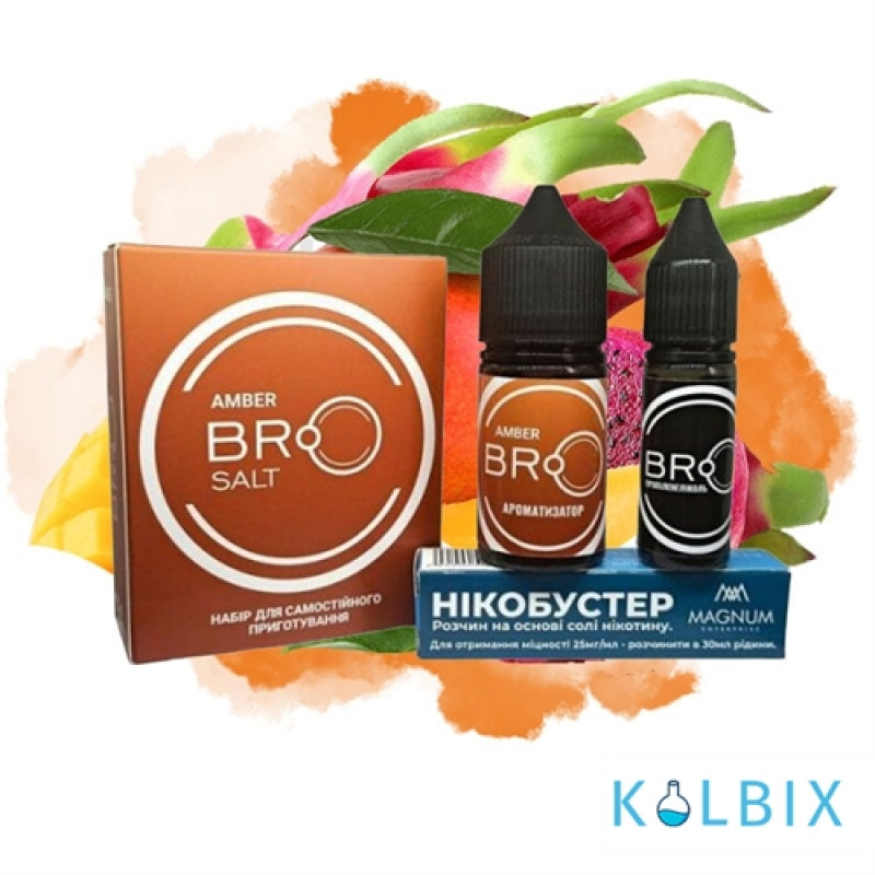 Набор для самозамеса Bro Salt 30 мл 50 мг со вкусом манго и фрукта дракона