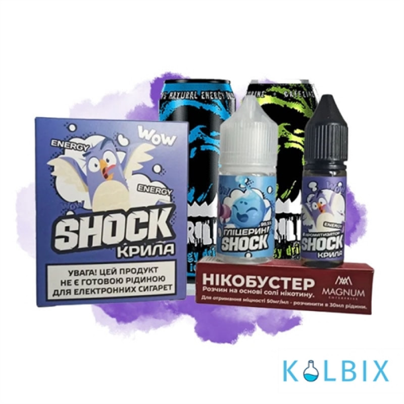 Набор для самозамеса Shock 30 мл 25 мг со вкусом энергетика