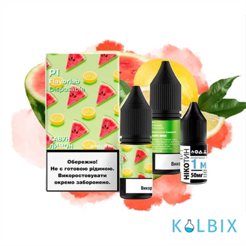 Набор для самозамеса Flavorlab Р1 10 мл 50 мг со вкусом арбуза и лимона