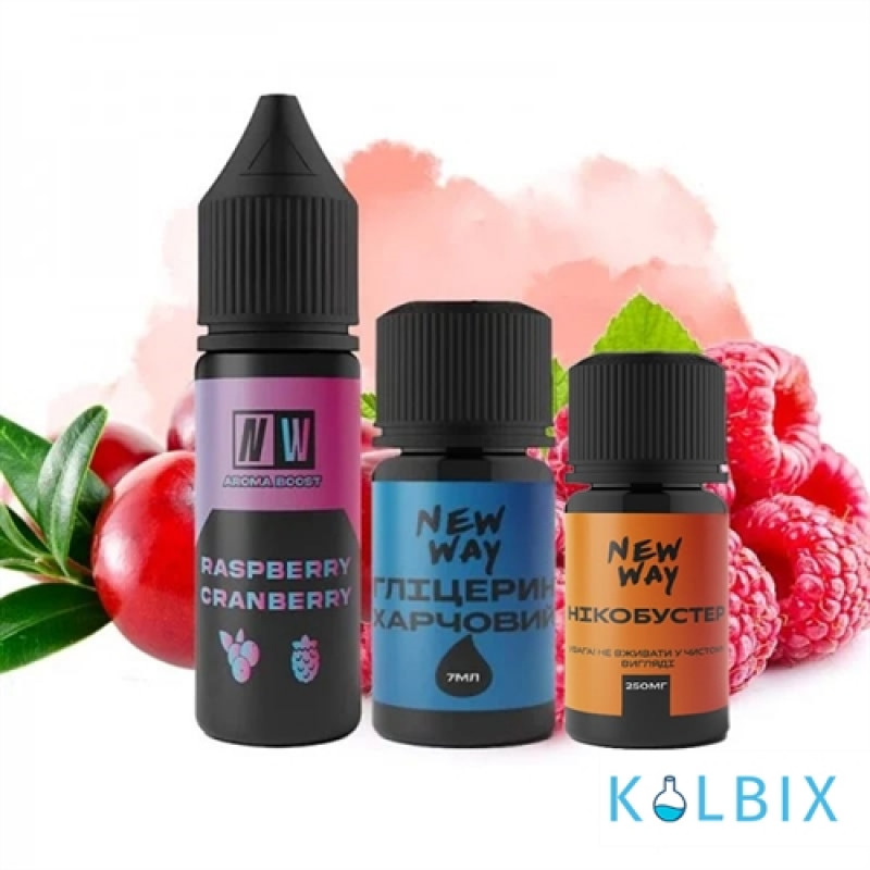 Набор для самозамеса New Way 15 мл 30 мг со вкусом малины и клюквы