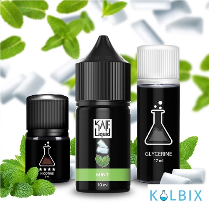 Набор для самозамеса Kaif Liquid 30 мл 25 мг со вкусом мяты