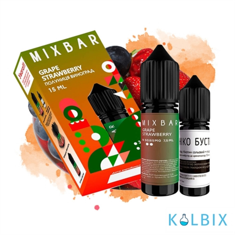 Набор для самозамеса Mix Bar 15 мл 50 мг со вкусом винограда и клубники