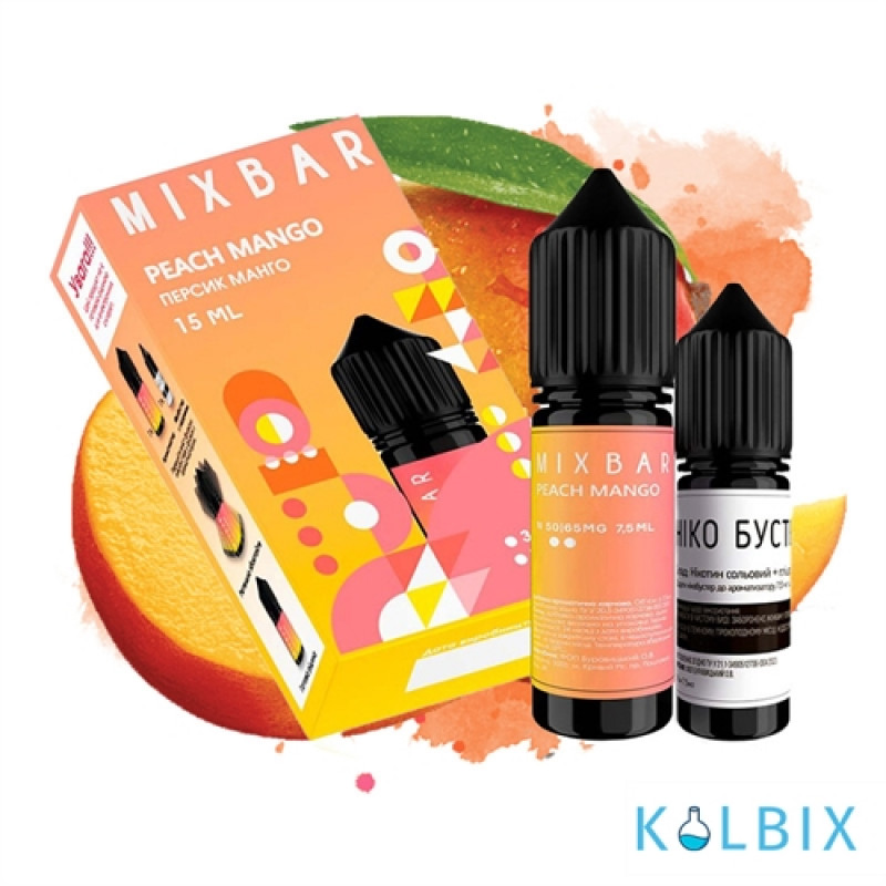 Набор для самозамеса Mix Bar 15 мл 50 мг со вкусом персика и манго
