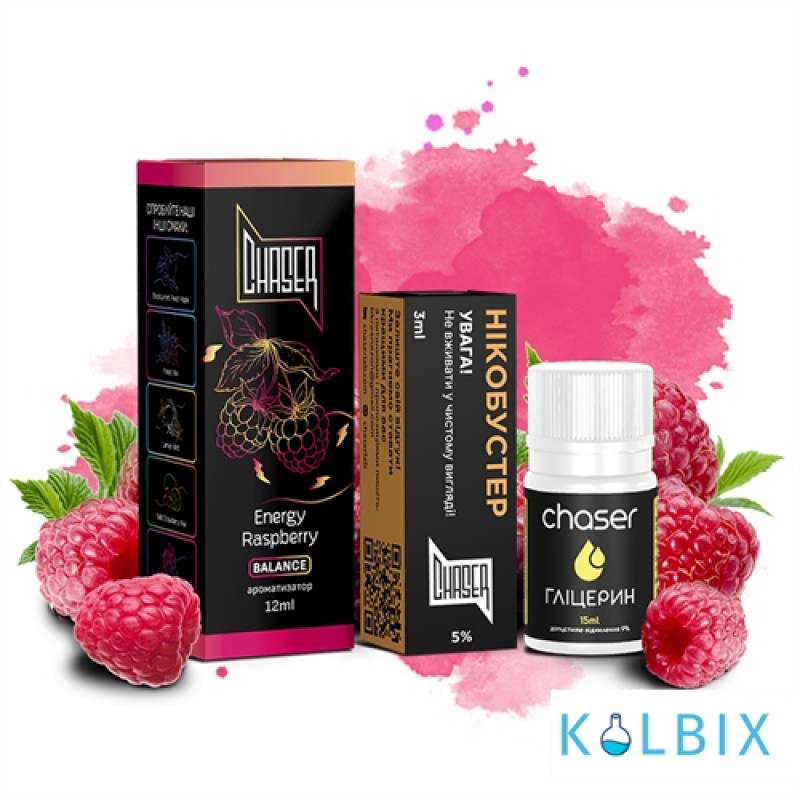 Набор для самозамеса Chaser Black 30 мл 50 мг со вкусом энергетика с малиной