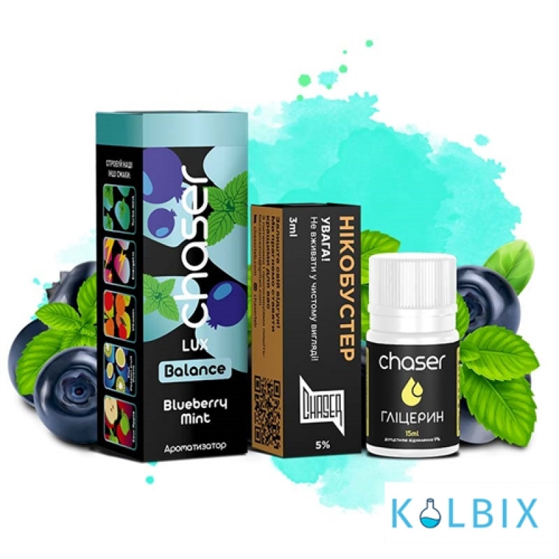 Набор для самозамеса Chaser Lux 30 мл 50 мг со вкусом черники и мяты