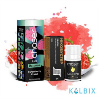 Набор для самозамеса Chaser Lux 30 мл 50 мг со вкусом клубничного крема