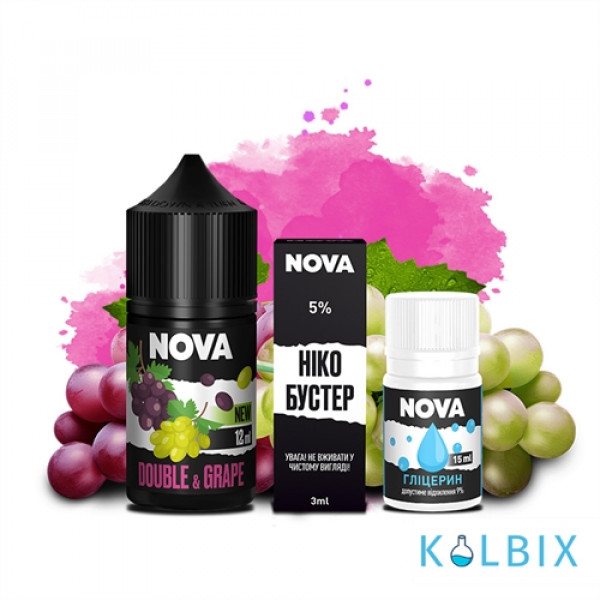 Набір для самозамісу Nova 30 мл 50 мг зі смаком подвійного винограду