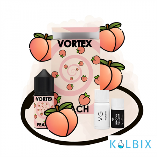 Набір для самозамісу Vortex 30 мл 25 мг зі смаком персика