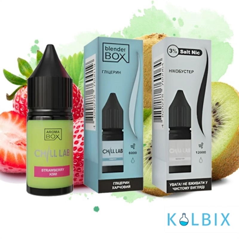 Набор для самозамеса Chill Lab 30 мл 30 мг со вкусом клубники и киви