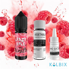 Набір для самозамішування Crazy Juice 15 мл 50 мг зі смаком малини
