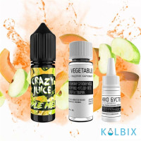 Набор для самозамеса Crazy Juice 15 мл 65 мг со вкусом яблока и дыни