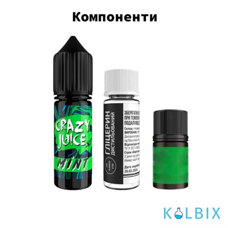 Набор для самозамеса Crazy Juice 15 мл 65 мг со вкусом вишни с холодком