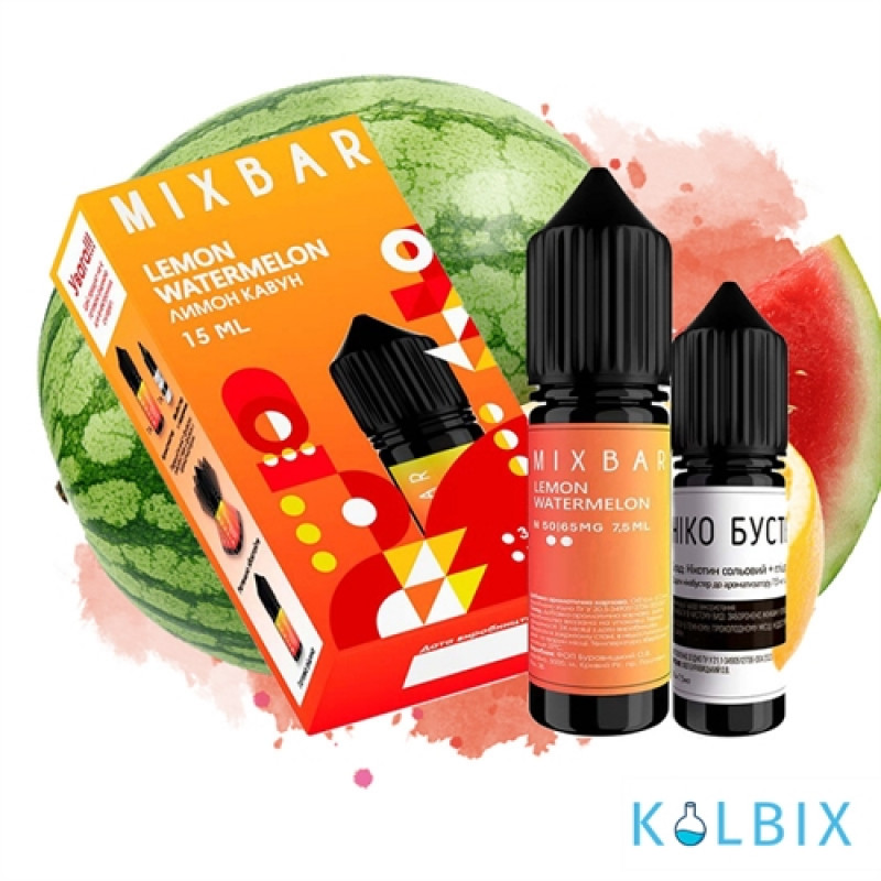 Набор для самозамеса Mix Bar 15 мл 65 мг со вкусом лимона и арбуза