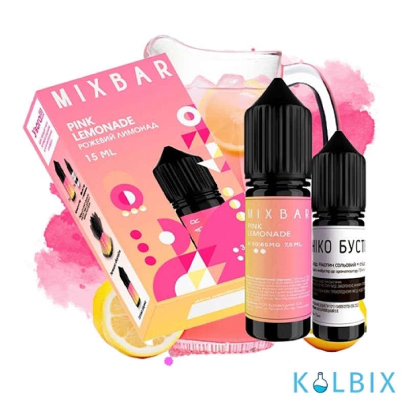 Набор для самозамеса Mix Bar 15 мл 65 мг со вкусом розовый лимонад