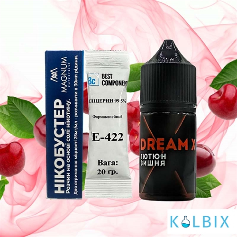 Набір для самозамісу Dream X 30 мл 65 мг зі смаком тютюну та вишні