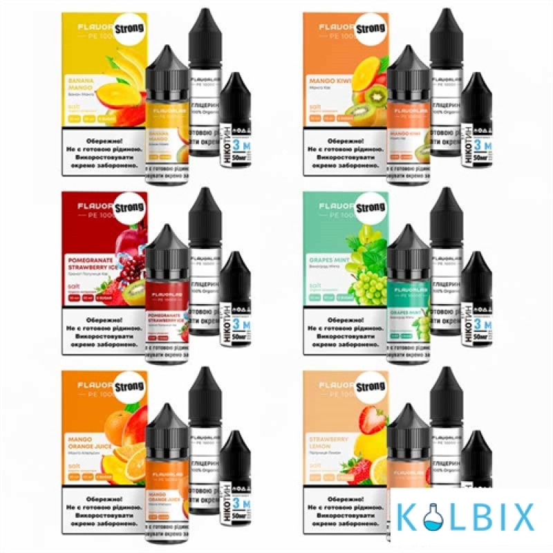 НАБІР ДЛЯ САМОЗАМІСУ FLAVORLAB PE 10000 STRONG 30 МЛ