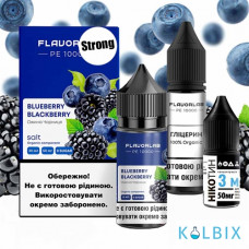 Набір для самозамісу Flavorlab PE 10000 Strong 30 мл 50 мг зі смаком чорниці та ожини
