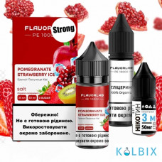 Набор для самозамеса Flavorlab PE 10000 Strong 30 мл 50 мг со вкусом гранату и клубники с холодком