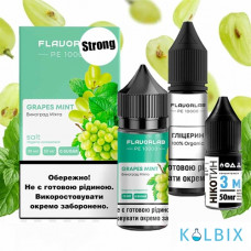 Набор для самозамеса Flavorlab PE 10000 Strong 30 мл 50 мг со вкусом винограда и мяты