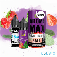 Набор для самозамеса Aroma MAX Salt Strong 30 мл 50 мг со вкусом кактуса и клубники