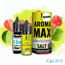 Набір для самозамісу Aroma MAX Salt Strong 30 мл 50 мг зі смаком лайма та полуниці