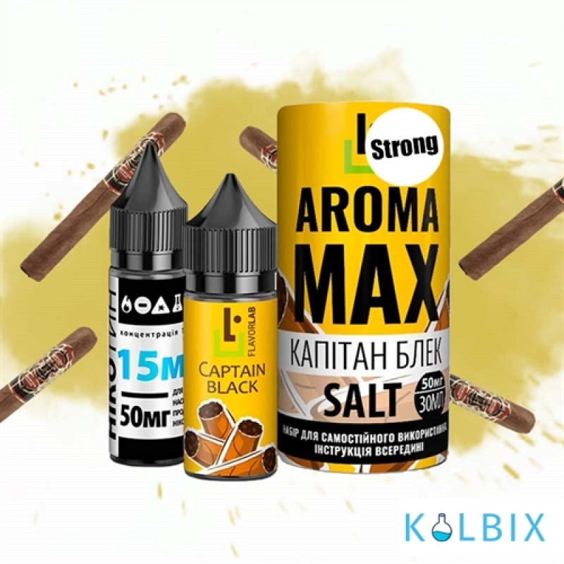Набір для самозамішування Aroma MAX Salt Strong 30 мл 50 мг зі смаком сигари