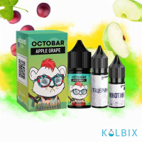 Набор для самозамеса Octo Bar NFT Salt 30 мл 50 мг со вкусом яблока и винограда