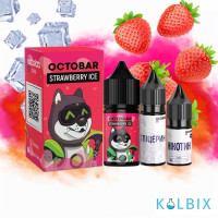 Набір для самозамішування Octo Bar NFT Salt 30 мл 50 мг зі смаком полуниці з холодком