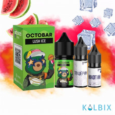 Набір для самозамісу Octo Bar NFT Salt 30 мл 65 мг зі смаком полуниці та кавуна з холодком