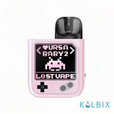 Оригинальная Pod-система Lost Vape Ursa Baby 2 Pod Kit в розовом цвете с черным узором