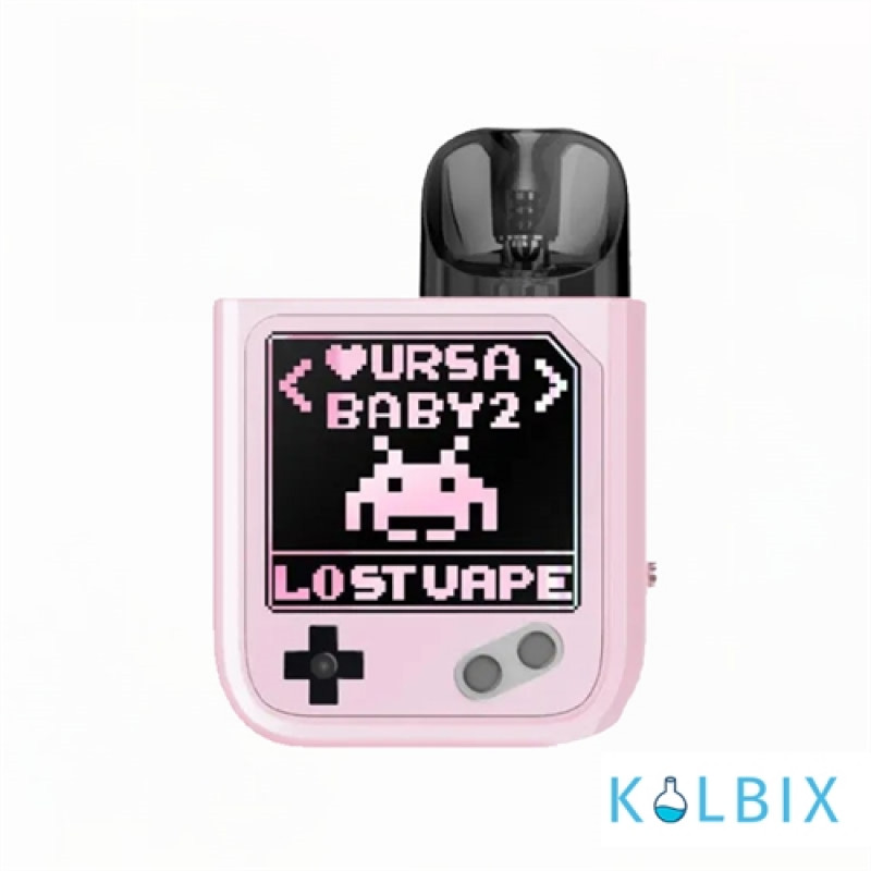 Оригінальна Pod-система Lost Vape Ursa Baby 2 Pod Kit у рожевому кольорі з чорним візерунком