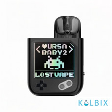 Оригинальная Pod-система Lost Vape Ursa Baby 2 Pod Kit в черном цвете с черным узором