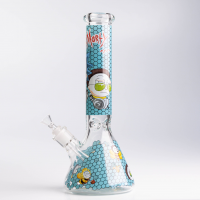 Стеклянный бонг 35 см “Rick and Morty” GT-120S с ice pinch и толстым стеклом