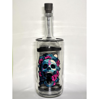 Скляний бонг Skull з принтом (прямий класичний)