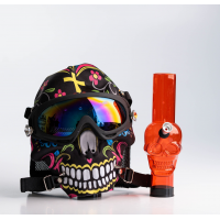 Бонг набір з маскою та окулярами Skull — креативний аксесуар