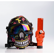 Бонг набір з маскою та окулярами Skull — креативний аксесуар