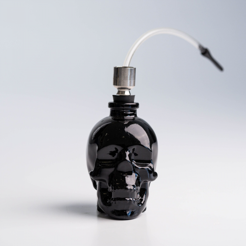 Міні бонг Skull 12 см GT-642S — скляний з трубкою