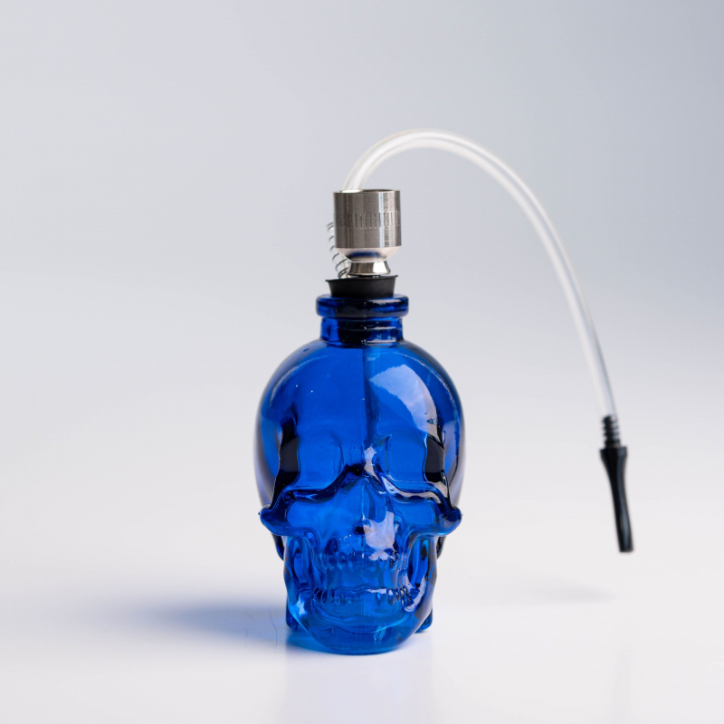 Міні бонг Skull 12 см GT-642S — скляний з трубкою