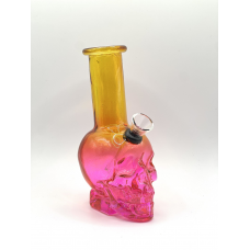 Скляний бонг Skull 15 см LOQ0167 — кольоровий череп