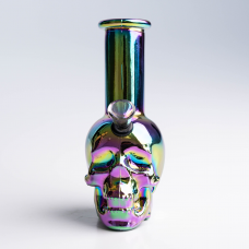 Скляний бонг Skull “Хамелеон” 15 см GT-055S — райдужний череп