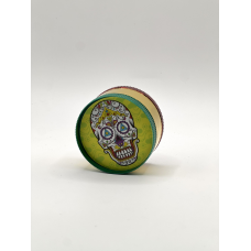 Металевий гриндер GT-606CA Skull 3 частини (з принтом)