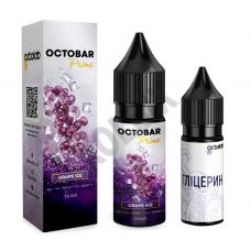 Набір для самозамісу Octobar Prime 15 мл — зі смаком винограду з прохолодою (Grape Ice)