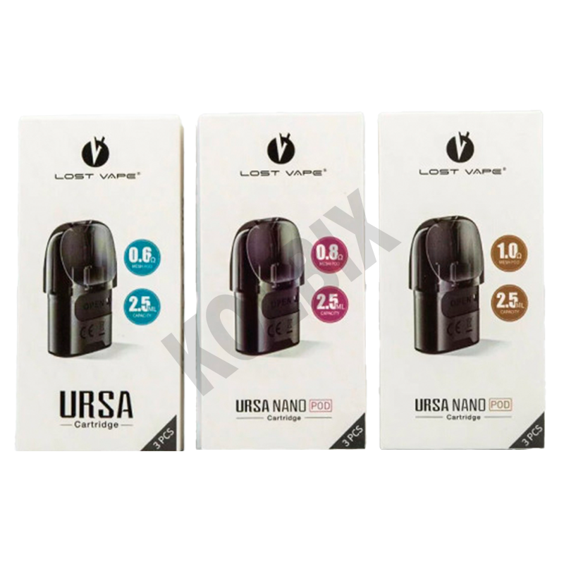 СМЕННЫЙ КАРТРИДЖ LOST VAPE URSA NANO CARTRIDGE ОБЪЕМОМ 2.5 МЛ